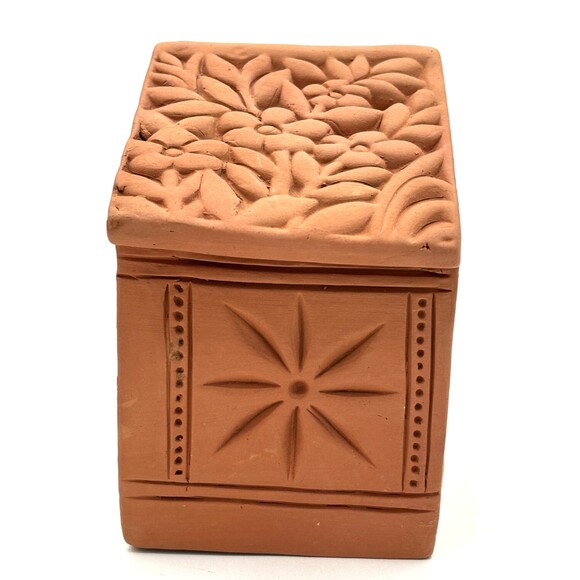 Terra Cotta Handmade Nativity Set 8 Piece Christmas‎ Jesus Mary Joseph Primitive - Picture 6 of 16